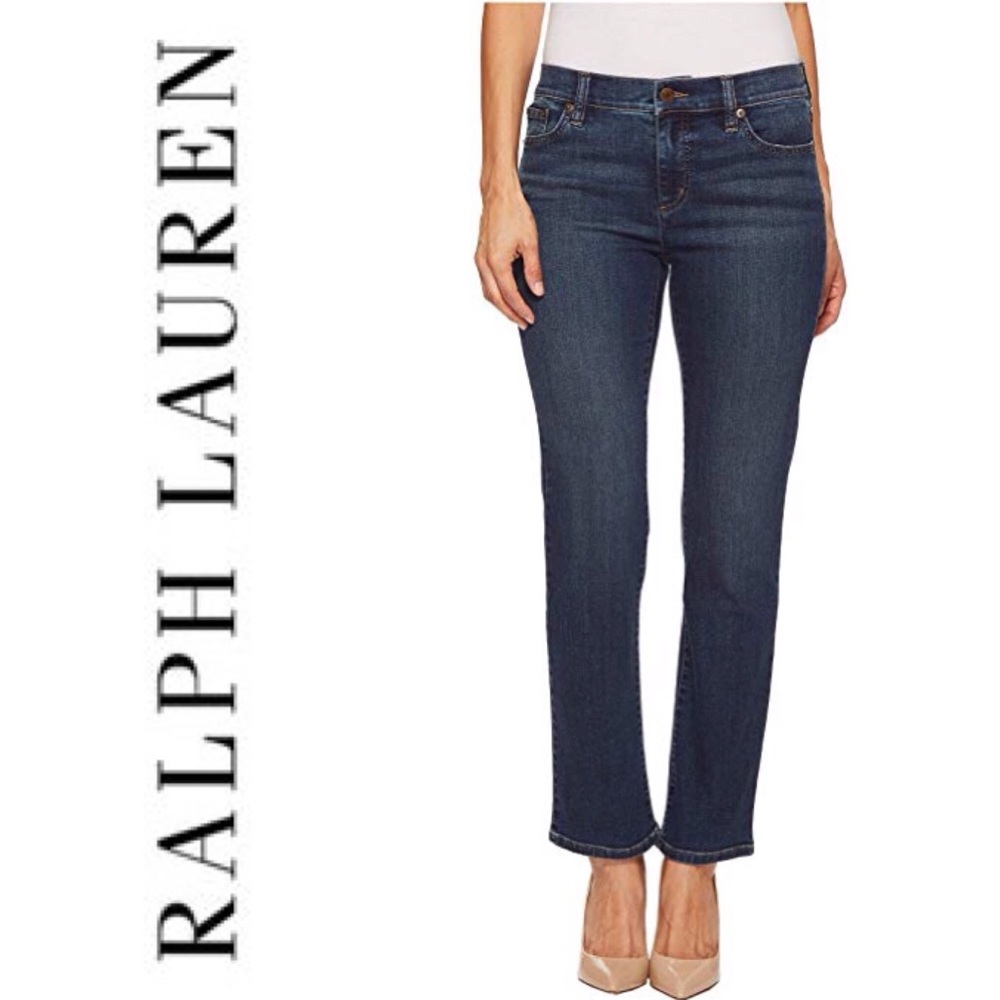 Lauren Jeans Co. Ralph Lauren Dark Classic Straight Jeans
